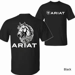 [Sale Up To 45%] Ariat T-Shirt - Featuring An Elegant Horse Illustration And Iconic Ariat Branding, Vintageshirts, Shirt Hoodie,Originals Menswear Top Crewneck