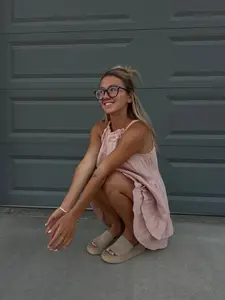 logan mini dress - blush