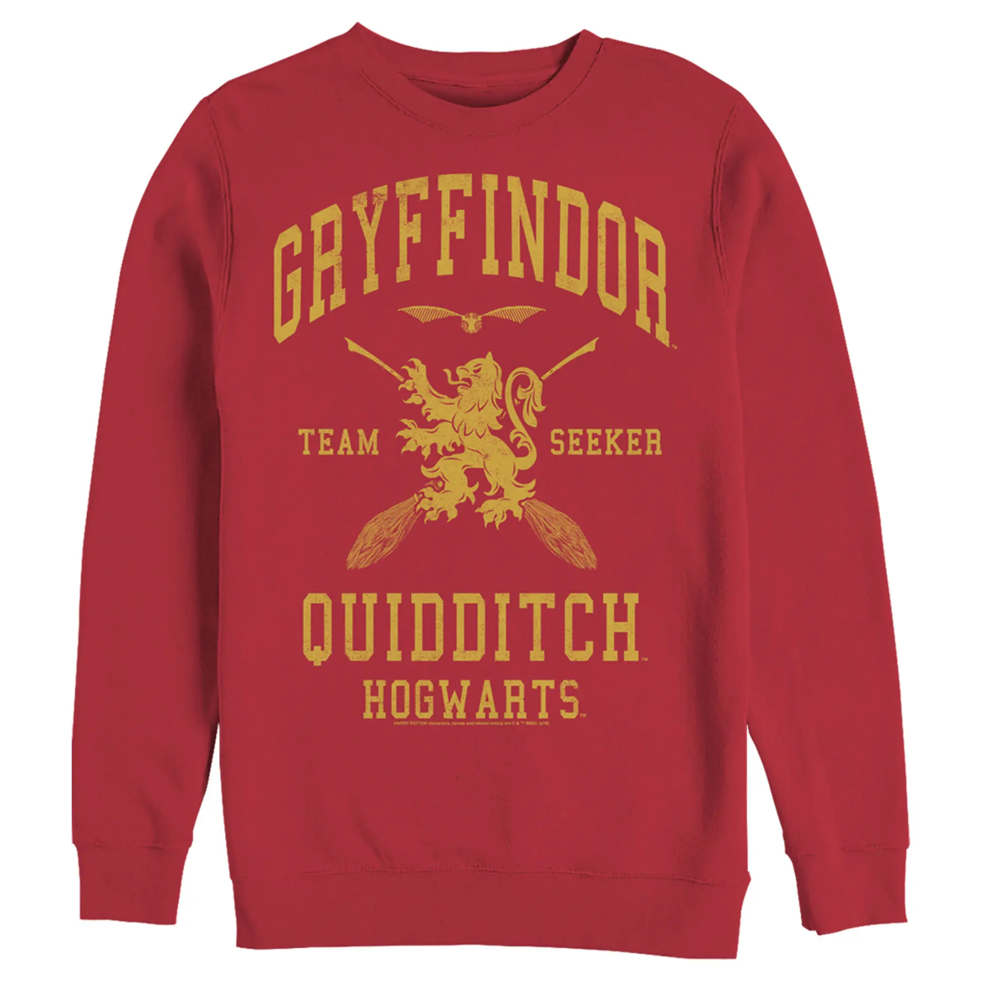 Men's Harry Potter Gryffindor Quidditch Gold Team Seeker Sweatshirt