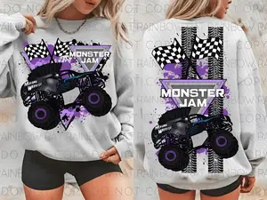 Monster Jam Mohawk Warrior Youth and Adult Sweatshirt, Monster Truck Crewneck, Monster Jam Fan Shirt, Racing Sweatshirt, Gift for Monster Jam Fans, Funny Shirt, Youth clothing, gift for son and daughter, summer outfit, holiday outfit