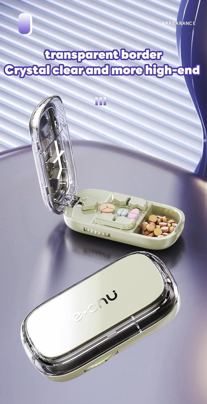 Upgrade Compact Pill Splitter Box - 3-in-1 Medicine Cutter for 1/4 1/2 & 1/3 Doses | Portable Tablet Organizer for Travel, Pet Medication & Daily Use | Fits Different Pill Sizes, Pink,Holiday Haul,TikTok Shop Deals, 2026 Jumpstart Sale