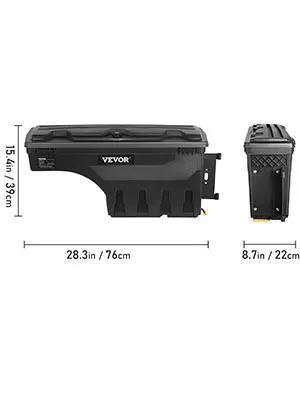 VEVOR Truck Bed Storage Box, TikTokShopBlackFriday, Lockable Swing Case with Password Padlock, 6.6 Gal/25 L ABS Wheel Well Tool Box, Waterproof and Durable, Compatible with Ford F-150 2015-2021, Drivers Side VEVOR Truck Bed Storage Box, TikTokShopBlackFriday, Lockable Swing Case with Password Padlock, 6.6 Gal/25 L ABS Wheel Well Tool Box, Waterproof and Durable, Compatible with Ford F-150 2015-2021, Drivers Side