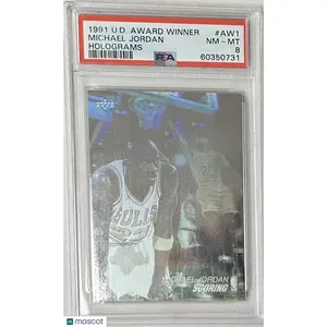 1991 Upper Deck Award Winner Hologram #AW1 Michael Jordan Holograms PSA 8