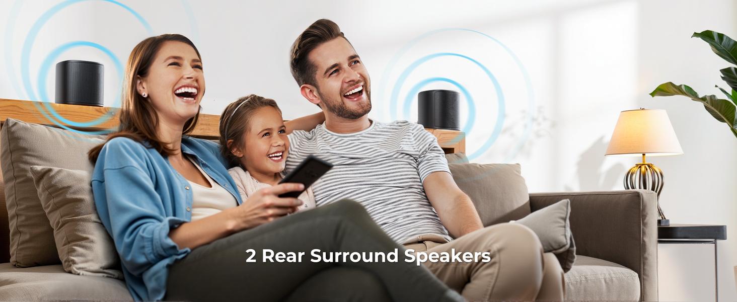 ULTIMEA 7.1ch Soundbar with Dolby Atmos, Surround Sound System for TV with 4 Surround Speakers, Sound Bar for Smart TV with App Control, Soundbar with Subwoofer for Home Theater, HDMI eARC, Bluetooth, Aura A60 ULTIMEA 7.1ch Soundbar with Dolby Atmos, Surround Sound System for TV with 4 Surround Speakers, Sound Bar for Smart TV with App Control, Soundbar with Subwoofer for Home Theater, HDMI eARC, Bluetooth, Aura A60