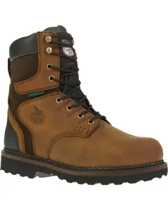 Georgia Boot Men's Brookville Waterproof 8" Work Round Toe - G9134