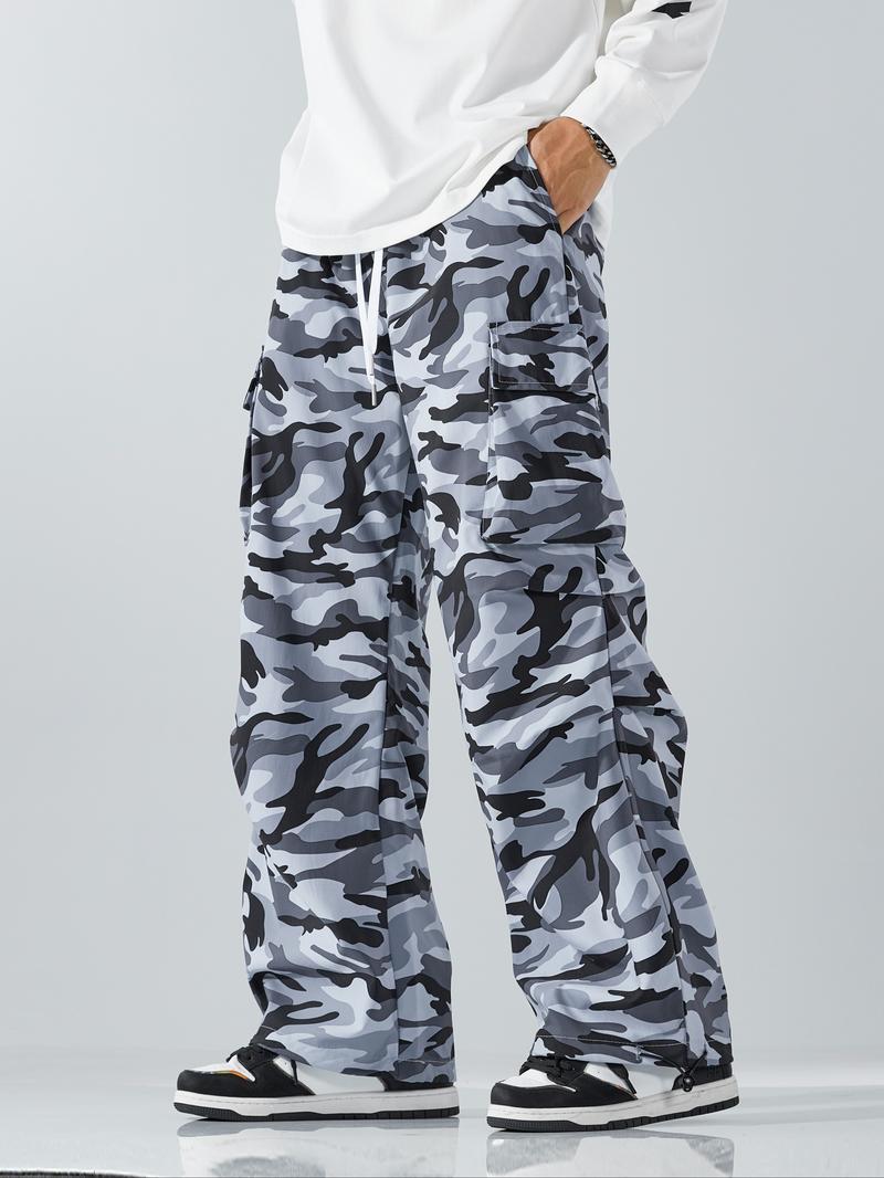 Men's Camouflage Sports Casual Trousers - With Pockets, Versatile Fashionable Casual Fitness Loose Seasonal Design