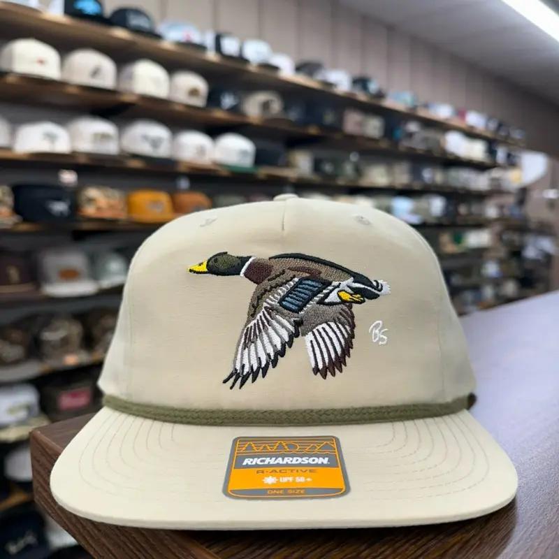 Flying Mallard Rope Hat - Sand/Loden