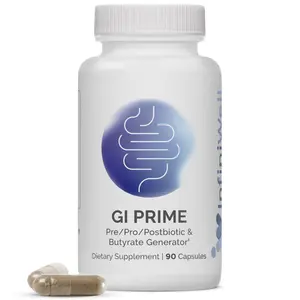 InfiniWell GI Prime - Pre, Post & Probiotics for Digestive Health - Aid Immune Function & Support The Gut-Brain Axis - with Bacillus Probiotics for Women & Men