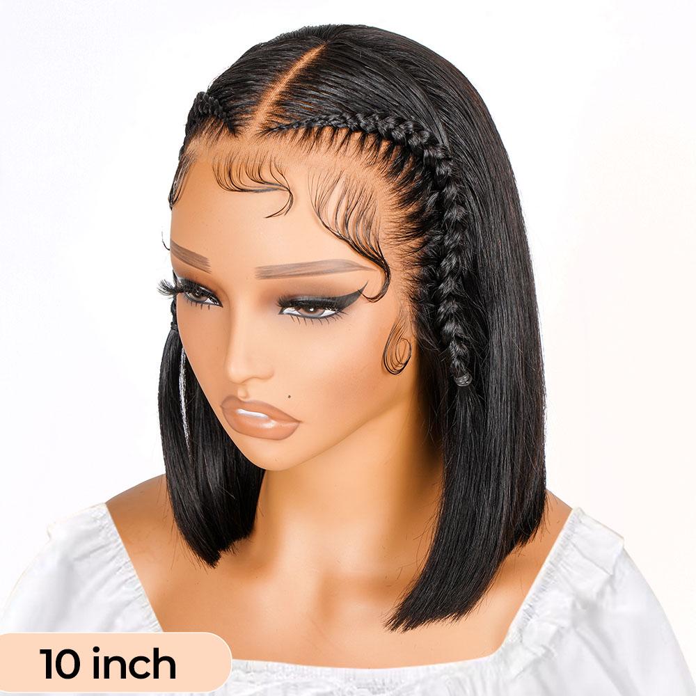 [Spring 2026] Alipearl Hair Pre Braided Short Bob Wig Human Hair Straight 13x4 Lace Front Bob Wig Stylist Pre Cut Lace Pre Styled Glueless Ready To Go Wig