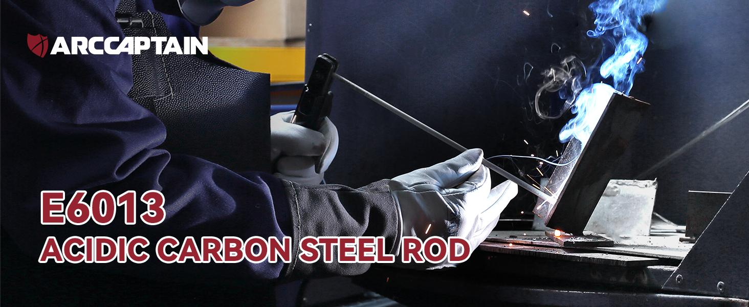 Arccaptain E6013 5Lbs Carbon Steel ARC Welding Rods