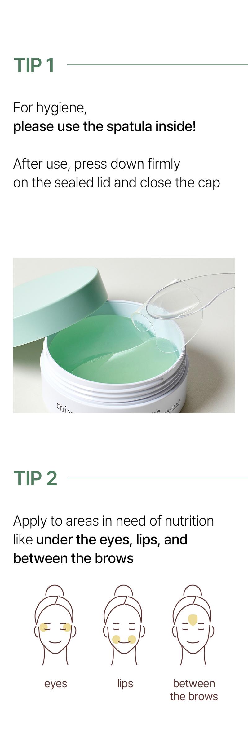 [mixsoon Official Shop] Cica-Hyal Hydrogel Eye Patch 30 pairs (60ea) - Skin Calming & Moisture Replenishment Eye Patch, Korean Skincare for Glass Skin