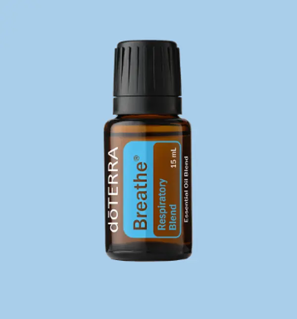 doTERRA Breathe Therapeutic Soothing Essential Oil - Natural Aromatherapy Essential Oils, Allergy Control, Respiratory & Sinus Support, Sleep Aid, All Seasons Use, Diffusable for Nighttime