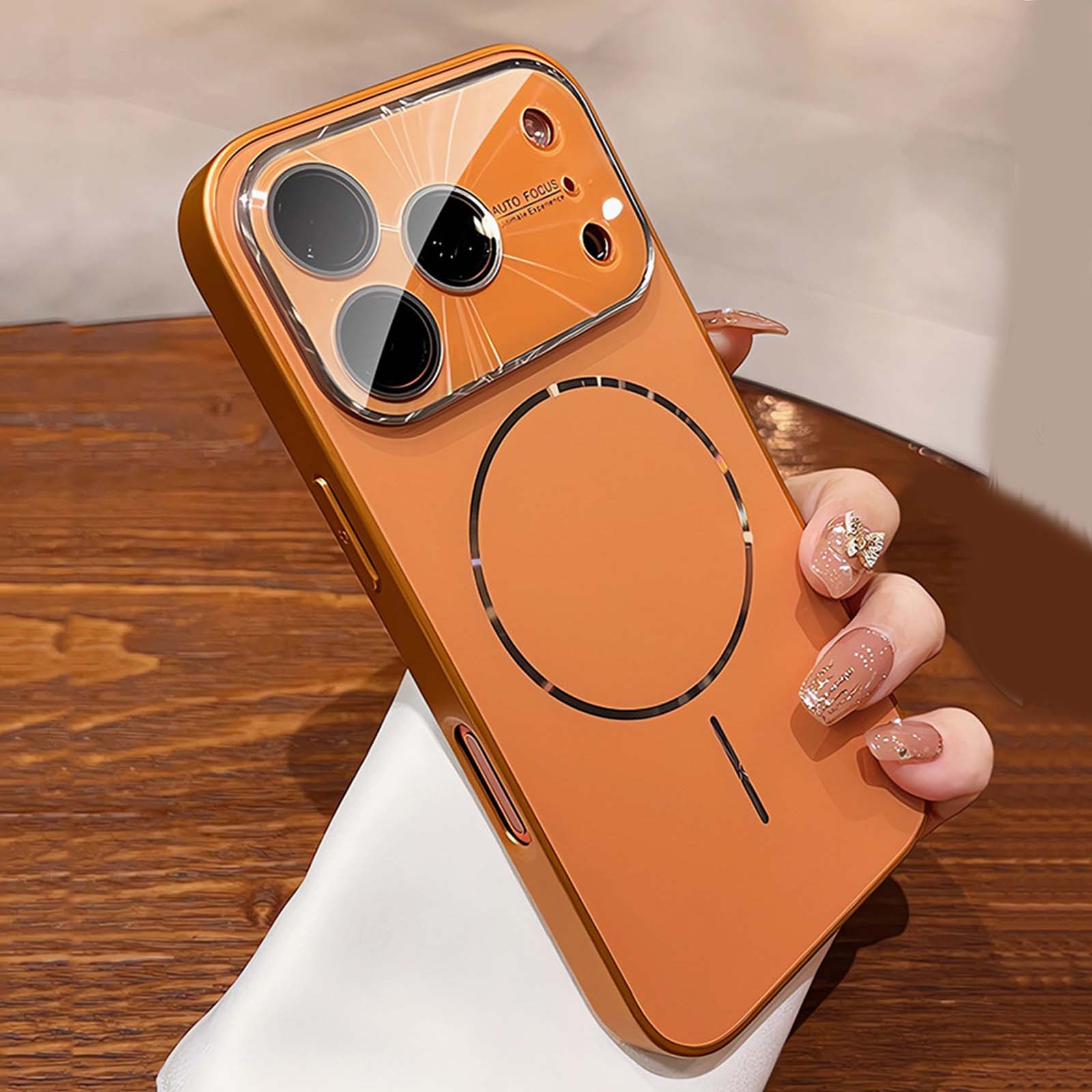 Aurora Laser Pattern Phone Case, Compatible with MagSafe,Anti-Scratch Camera Lens Protector, Military Grade Drop Shockproof Cover for iPhone 17/16/15/14/13 Pro Max Case