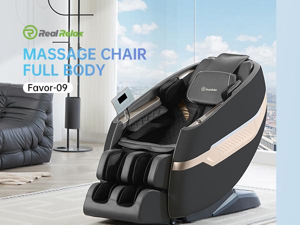 Real Relax F9 massage recliner with 18 modes Yoga stretch blurtooth heating APP control SL track massage chair Bluetooth comfort massage chair