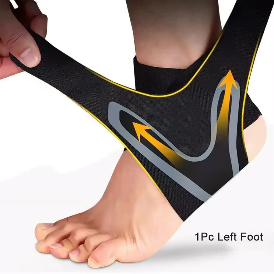 1 Pc Ankle Brace Support Compression Sleeve Elastic Foot Bandage Protective Wrap Sports Socks Wholesale NONE