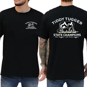 Tiddy Tugger State Champions Men's T-shirt, Unisex Graphic Tees, Casual Menswear, Funny Shirts, Comfy Cotton