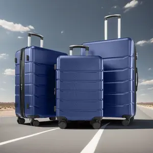 Luggage Sets Hardshell Suitcase with Wheels, Sturdy Large Suitcase Tsa Lock 20 Inch Expandable Carry on 24 Inch 28 Inch Checked Luggage, 3-Piece Set (20/24/28), Blue Carry-On Luggage with Spinner Wheels - Hardshell Carry-On Suitcase - TSA, Airline-Approve