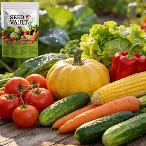 Family Garden Seed Bank – 35 Unique Heirloom Vegetable Varieties with Excellent Germination – Perfect Gift for Gardeners, Homesteaders, and Urban Growers