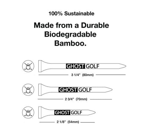 50-Pack Ghost Tees - Perfect for Parties and Festivals