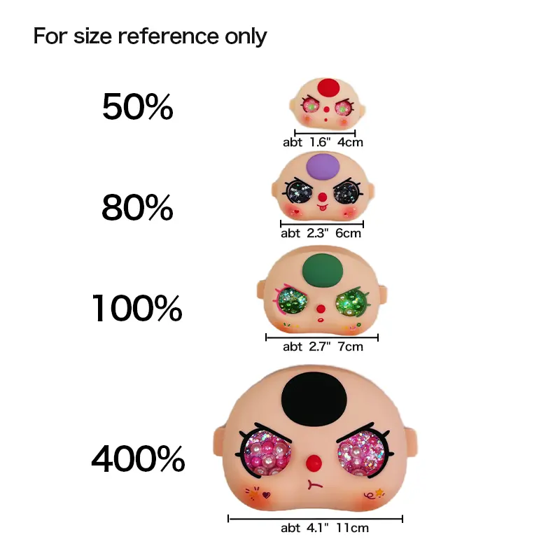 Baby Three/Liila DIY Doll Face Replacement Kit for  50%/80%100%/400%/800%/1000% Custom Dolls Water Flow Liquid Bb3 Movable Effect Eye & Face Set
