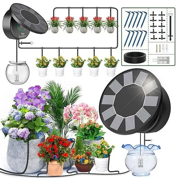 Compact Automatic Self-Watering Drip System - Smart Irrigation Plant Hydration Device with Easy Setup for Busy Professionals, Plant Lovers