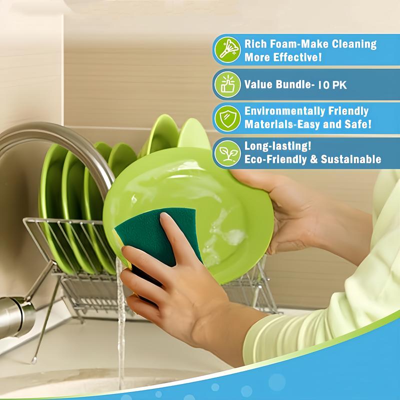 Traceless Dishwashing Sponge - Powerful Cleaning Mat, Quickly and Efficiently Removes Stubborn Stains, Daily Use | Strong Cleaning Effect | Durable Dishwashing Sponge