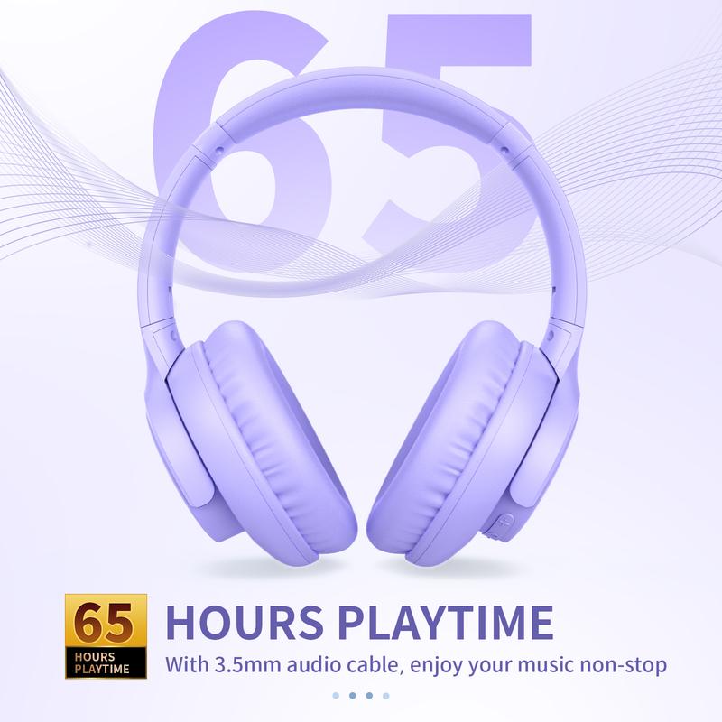 Over-Ear Headphones With Microphone, Lightweight Foldable & Portable Stereo Bass Headphones, Hands-Free Calling, Ideal For Gaming & PC & Mobile Phones Use, Foldable Headphones Black Audio  #TikTokShopHolidayHaul