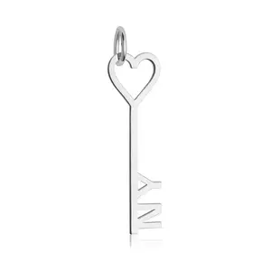New York Key Charm, Silver