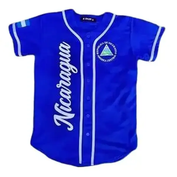 Nicaragua Sports Jersey, Unisex Universal Fit Graphic Print Top in Vibrant Blue for Casual or Athletic Wear