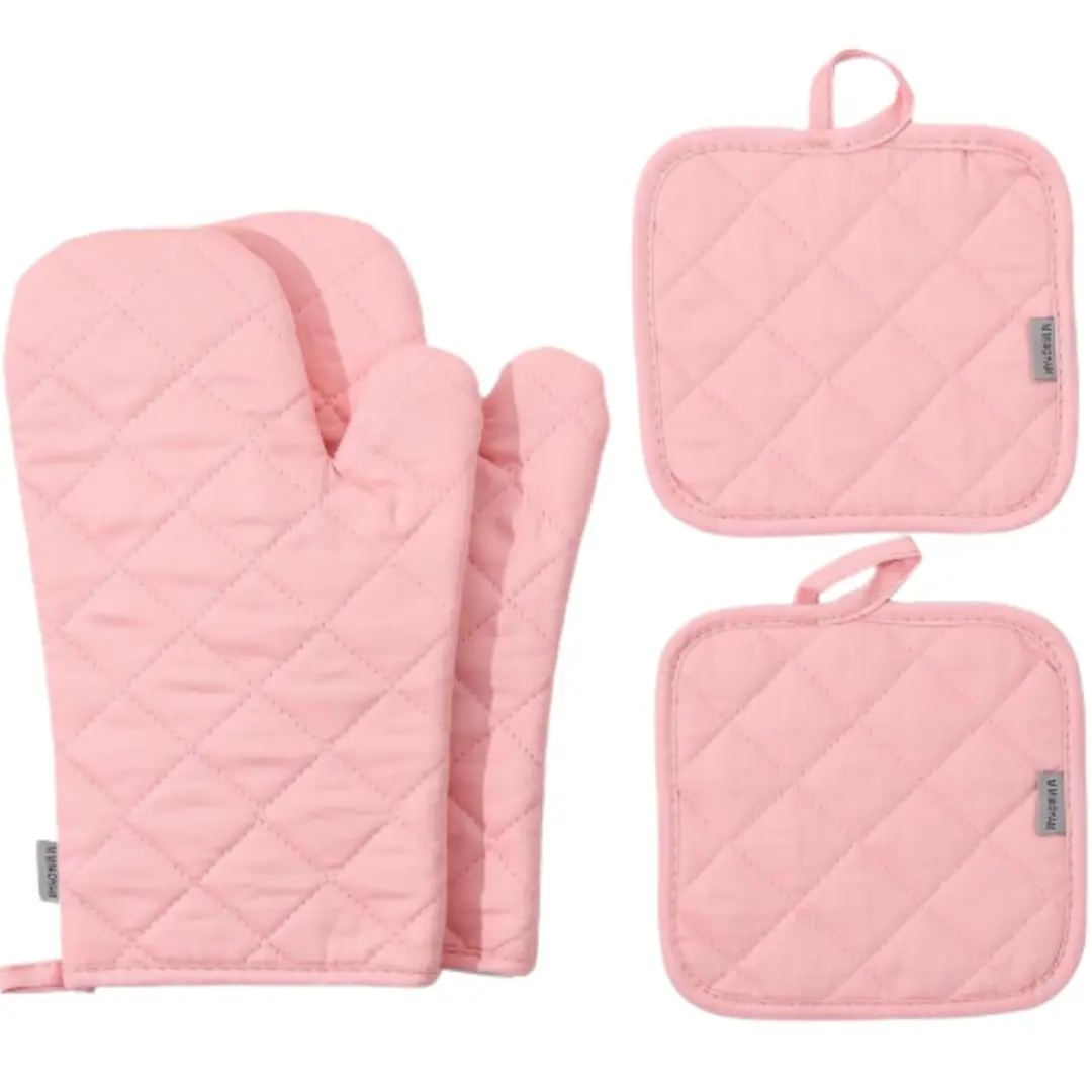 4pcs/Set, Silicone Anti-Scald Oven Mitts Heat Resistant Mats, Trivet Pot Bowl Pads, Essential Kitchen Dining Accessories