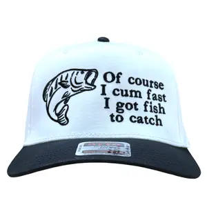 Funny Fishing Hat Bass Fishing Joke Snapback Viral Fisherman Humor Cap Lake Life Gag Gift for Men