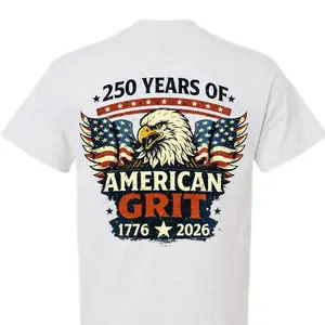250 Years of American Grit 1776–2026 Patriotic T-Shirt | Eagle 250th Anniversary Shirt for Men | 4th of July Graphic Tee