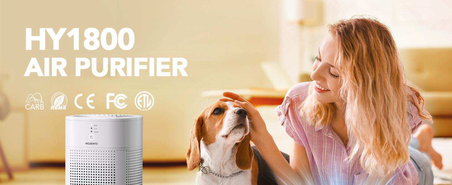 MORENTO 1800 Air Purifiers for Home/Office Essential with aromatherapy, Removes dust, allergens and viruses, Pet-friendly, portable, low noise #fathersdaygift