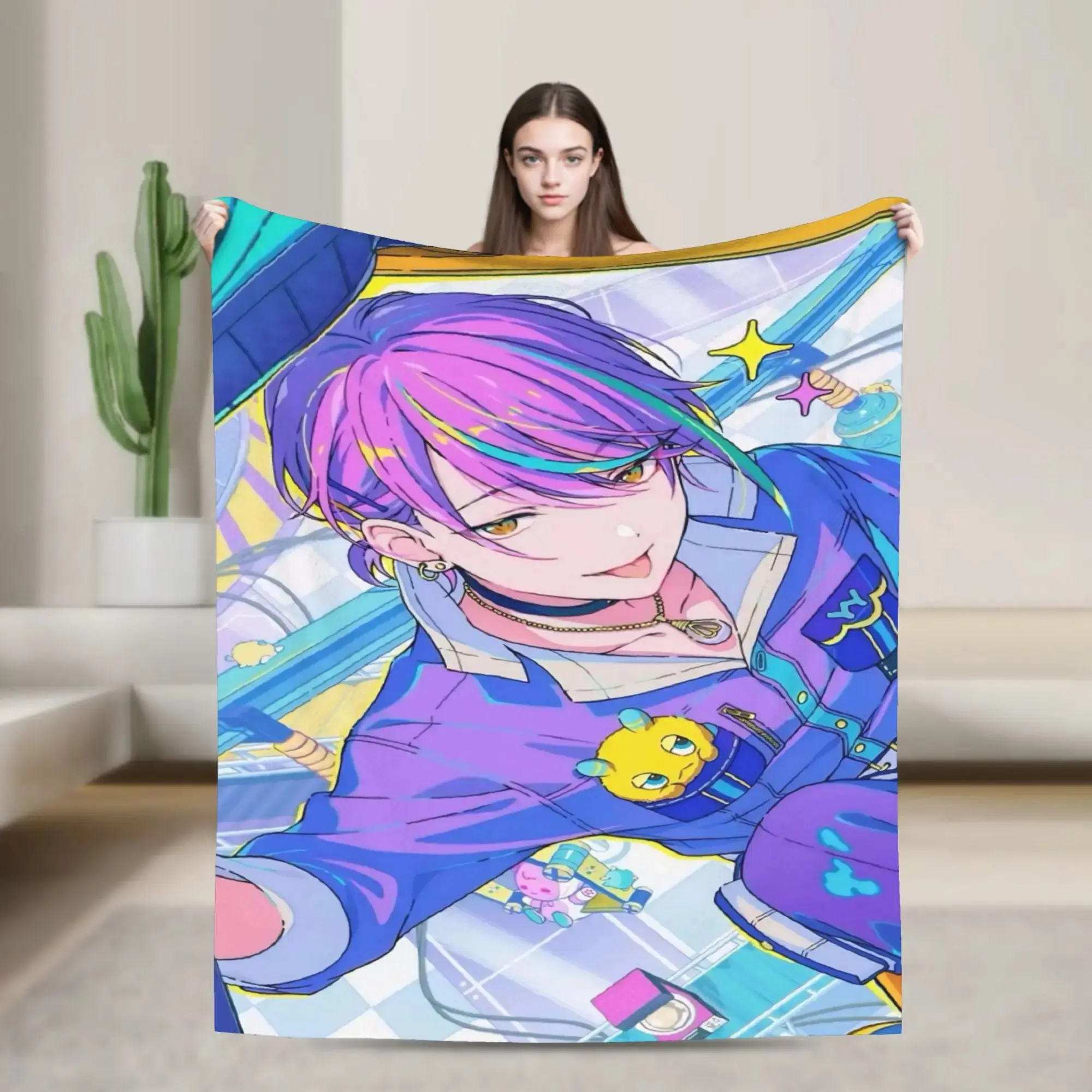 Rui K-Kamishiro Plush Blanket Kids Adult  Flannel Throw Blanket For Living Room Soft Warm Quality Bedspread Birthday Present