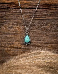 Willow Teardrop Pendant Necklace Willow Teardrop Pendant Necklace