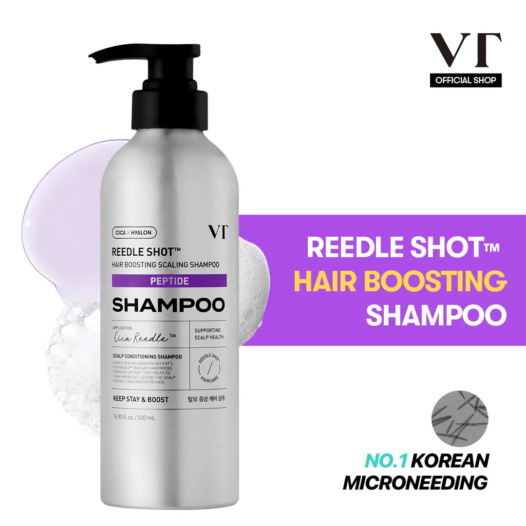 [VT COSMETICS] Reedle Shot Hair Boosting Scaling Shampoo with Biotin, Peptide & Liquid Microneedling | Hair Growth, Thickening, Volumizing, Daily Scalp Care & Healthy Scalp | Oily, Dry, Damaged, Frizzy Hair | Korean Haircare