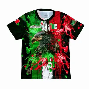 Mexico Jersey with Intricate Design and Team Logos for Sport Fans Comfortable Fit Ideal for Game Days Parties