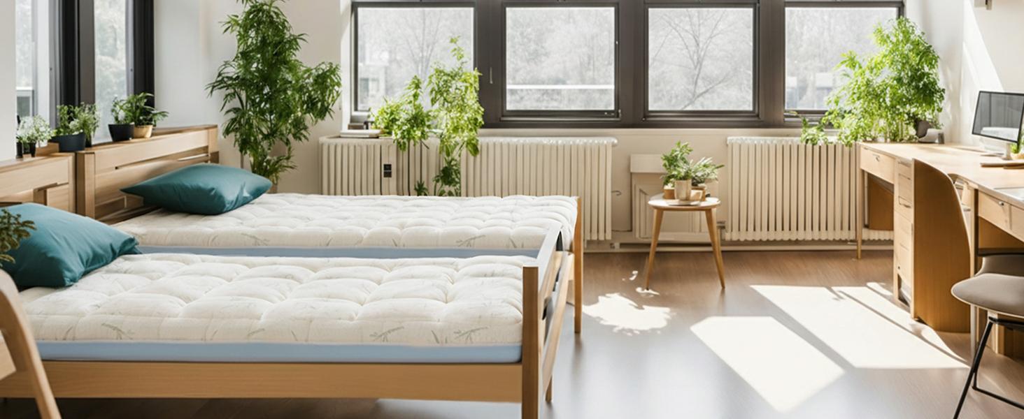 Mattress Topper,Dual Layer 4 Inch Memory Foam Mattress Topper - 2 Inch Gel Memory Foam and 2 Inch Down Alternative Pillow Top Mattress Pad Cover with 8-21 Inch Deep Pocket for Sleeping