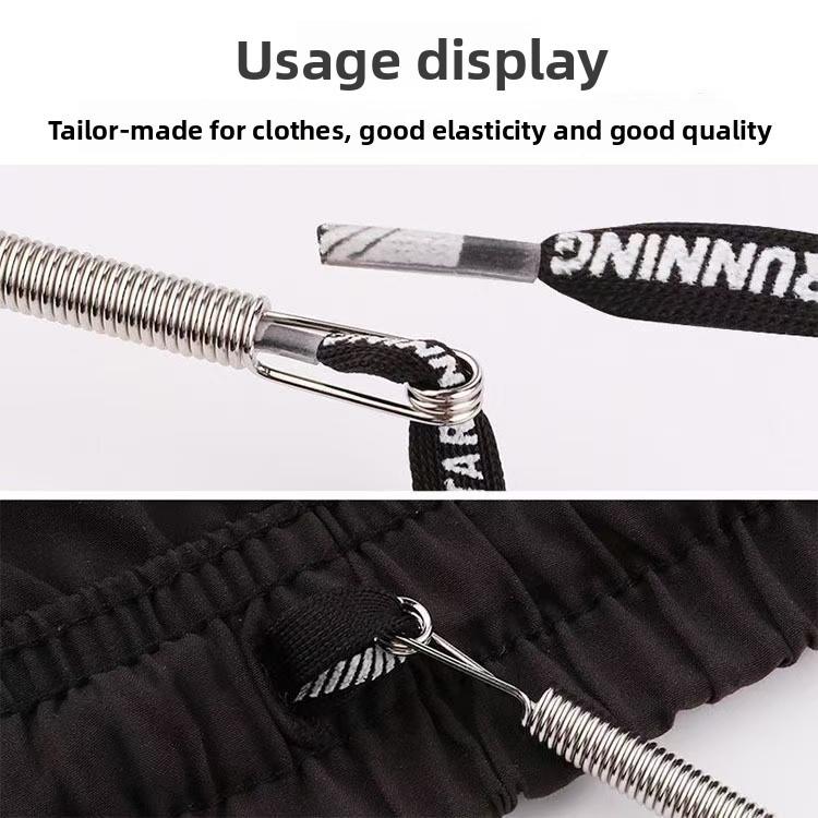 2Pcs Bendable Multi-purpose Spring Loaded Cord Threading Tool for Eyelet Elastic Waistband String Insertion Device