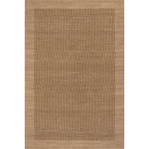 Nuloom Nadira Striped Moroccan Jute Area Rug