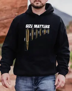 Size Matters Hoodie – Funny Outdoor Shooting Humor T Shirt, Gen X Sweatshirt