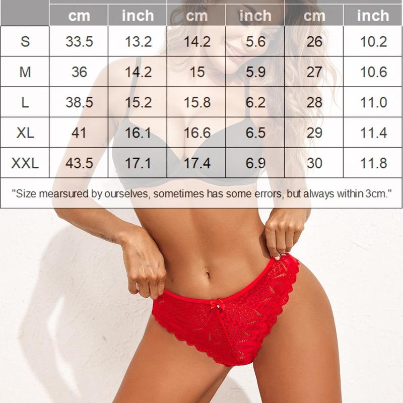 Avidlove Cheeky Panties for Women Lace Criss Cross Bikini Underwear 1-4 Pack