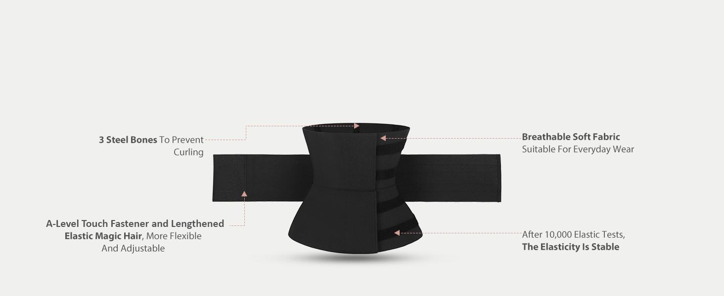 FeelinGirl Belt Waist Cincher Ab Belt Tummy Control Body Shaper with Triple Wrap WomenB Comfortable Fabrics Nylon Adjustable Multicolor Lady Festival Womenswear Lady Comfort Fabrics Womenswear Fits Sexy Waist Trainer Springtok FeelinGirl Belt Waist Cincher Ab Belt Tummy Control Body Shaper with Triple Wrap WomenB Comfortable Fabrics Nylon Adjustable Multicolor Lady Festival Womenswear Lady Comfort Fabrics Womenswear Fits Sexy Waist Trainer Springtok