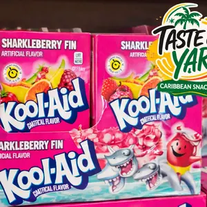 Kool-Aid Sharkleberry Fin Drink Mix Packets | Classic Sweet Fruit Drink