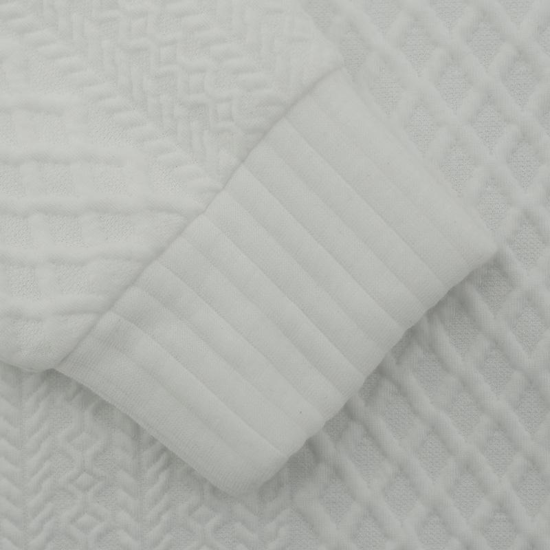 Autumn And Winter Men's Outdoorl Stand Collar Long Sleeve Jacquard Geometric Knit Pullover,Casual Comfortable Top for Daily Outings. Menswear Sweatshirts Buttoned Placket