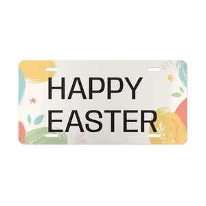 Happy Easter vanity plate | floral license plate