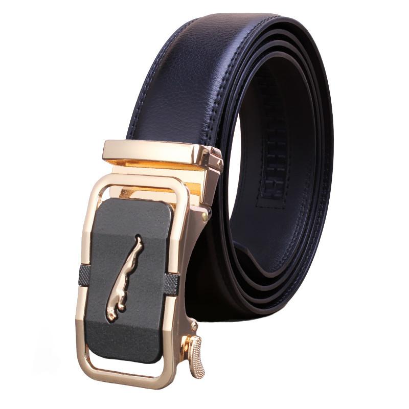 Men's belt automatic buckle leather men's high-quality leather belt jeans casual fashion versatile