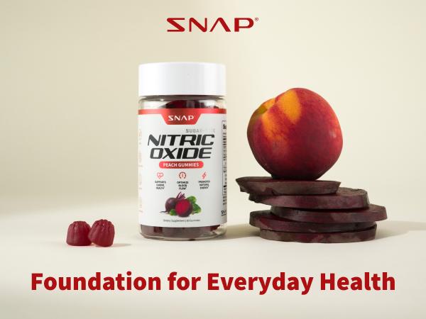 Snap Supplements - Sugar Free Nitric Oxide Beet Root Gummies - Heart Health - Energy Boost - Circulation - Nitric Oxide Booster - 3rd party tested