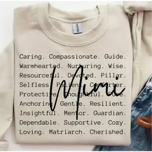 Words Mimi Graphic Pullover