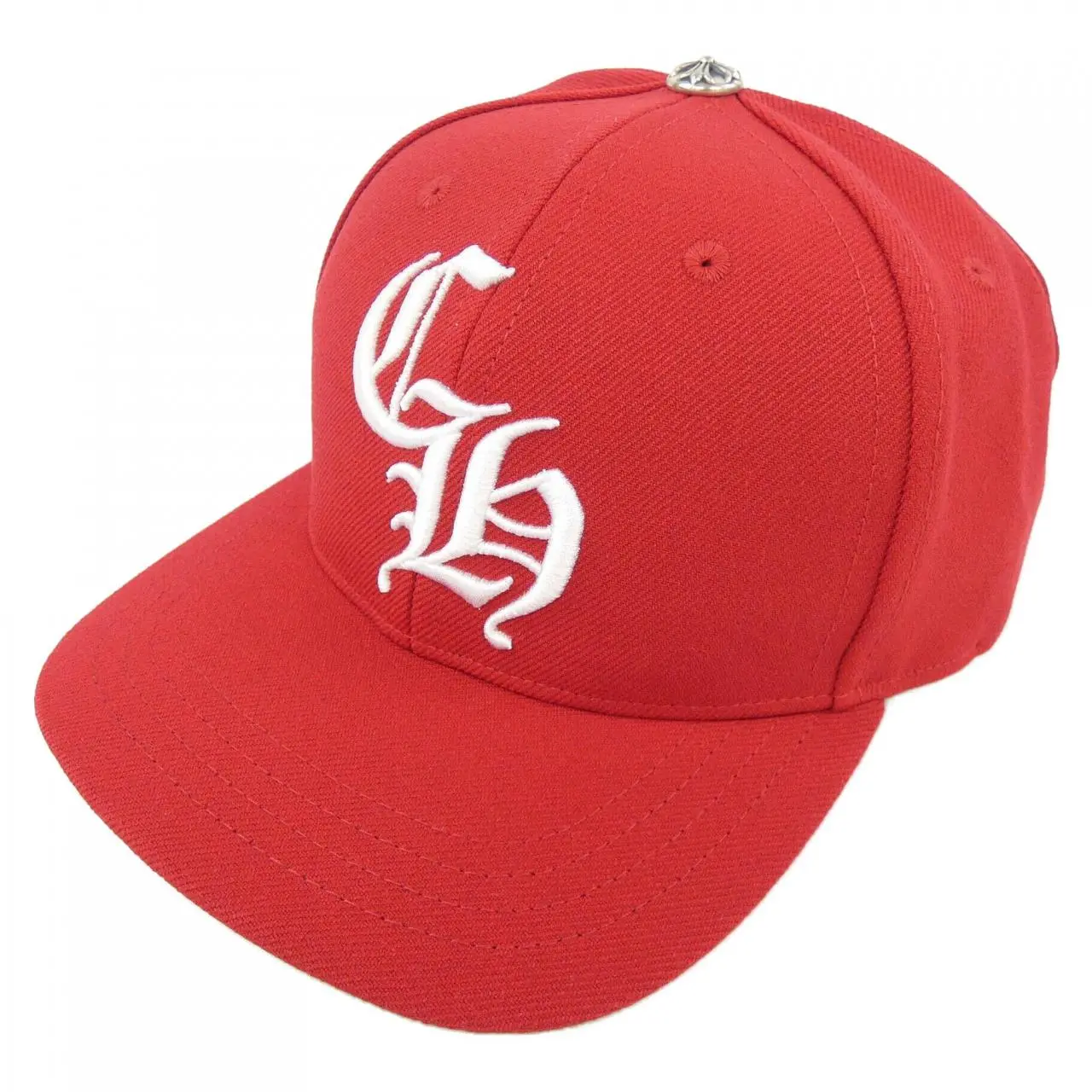 Pre-owned Chrome Hearts Cotton Small Leather Goods 6PANEL ON FIELD BSBL Cap